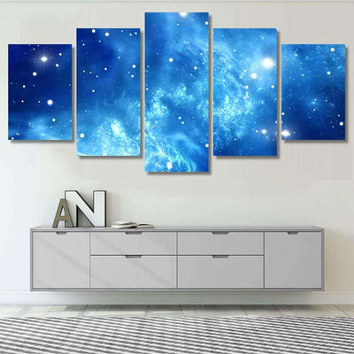 Space Background Nebula Stars 3 Galaxy Sky and Space Multi Piece Panel Canvas Home Decor Housewarming Gift Ideas Poster Canvas Gallery Prints