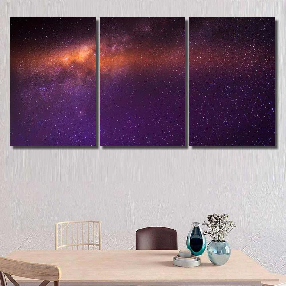 Milky Way Galaxy Stars Space Dust 7 1 Galaxy Sky and Space Multi Piece Panel Canvas Home Decor Housewarming Gift Ideas Poster Canvas Gallery Prints