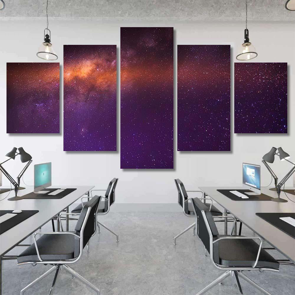 Milky Way Galaxy Stars Space Dust 7 1 Galaxy Sky and Space Multi Piece Panel Canvas Home Decor Housewarming Gift Ideas Poster Canvas Gallery Prints