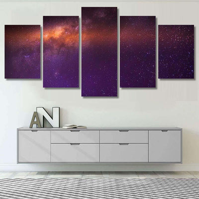 Milky Way Galaxy Stars Space Dust 7 1 Galaxy Sky and Space Multi Piece Panel Canvas Home Decor Housewarming Gift Ideas Poster Canvas Gallery Prints