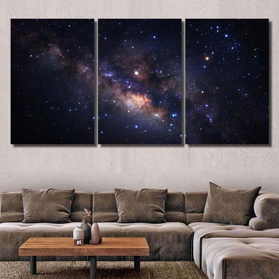 Milky Way Galaxy Stars Space Dust 2 1 Galaxy Sky and Space Multi Piece Panel Canvas Home Decor Housewarming Gift Ideas Poster Canvas Gallery Prints
