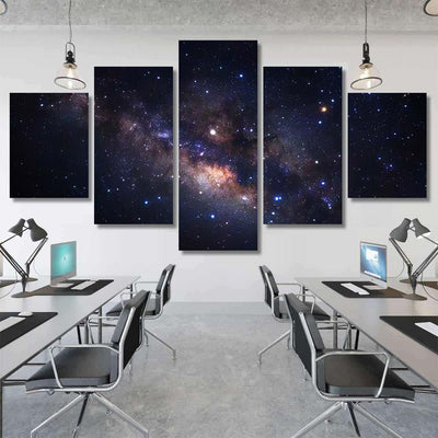 Milky Way Galaxy Stars Space Dust 2 1 Galaxy Sky and Space Multi Piece Panel Canvas Home Decor Housewarming Gift Ideas Poster Canvas Gallery Prints