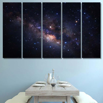 Milky Way Galaxy Stars Space Dust 2 1 Galaxy Sky and Space Multi Piece Panel Canvas Home Decor Housewarming Gift Ideas Poster Canvas Gallery Prints