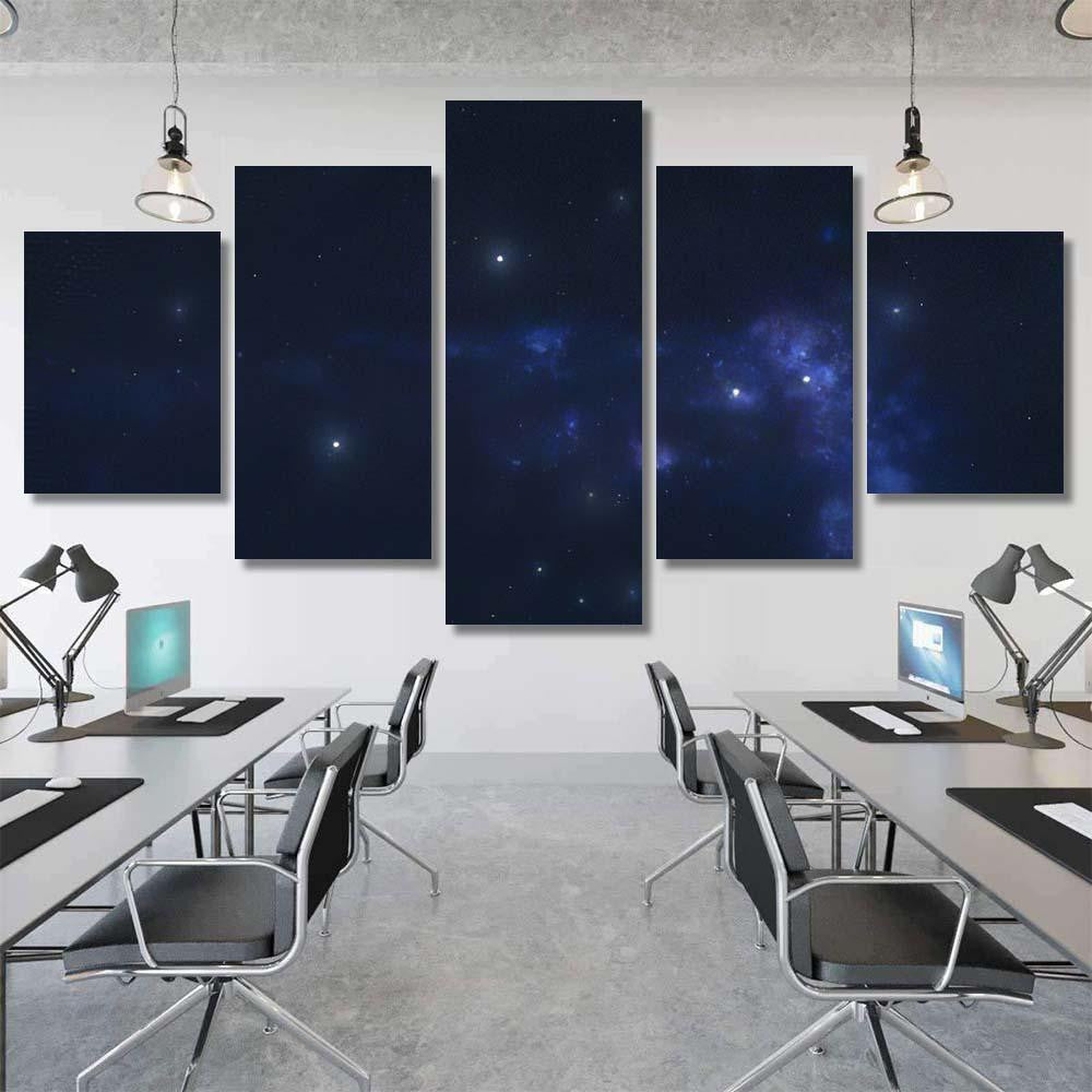 Monoceros Stars Outer Space Unicorn Constellation Galaxy Sky and Space Multi Piece Panel Canvas Home Decor Housewarming Gift Ideas Poster Canvas Gallery Prints