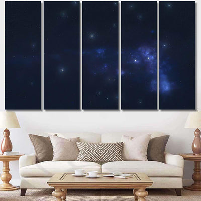 Monoceros Stars Outer Space Unicorn Constellation Galaxy Sky and Space Multi Piece Panel Canvas Home Decor Housewarming Gift Ideas Poster Canvas Gallery Prints