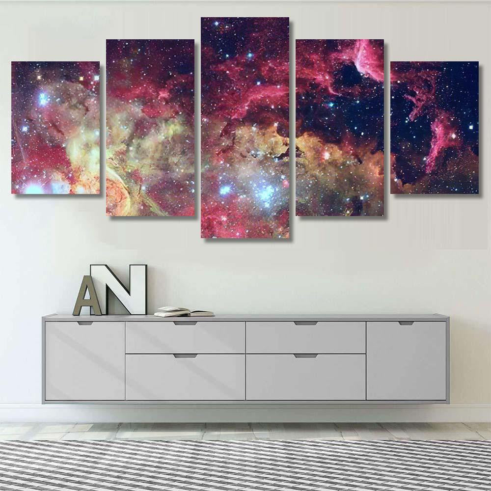 Stars Galaxy Deep Space Elements This Galaxy Sky and Space Multi Piece Panel Canvas Home Decor Housewarming Gift Ideas Poster Canvas Gallery Prints