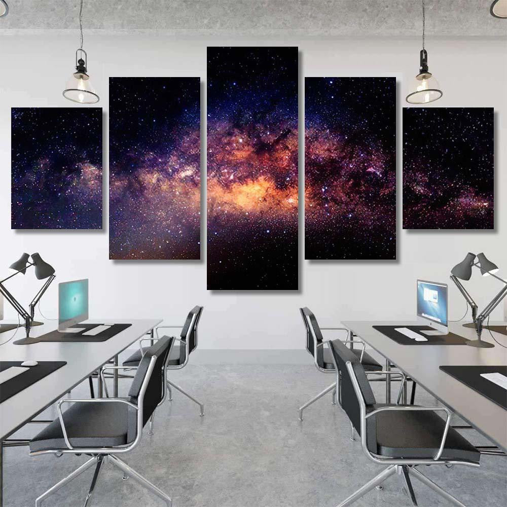 Milky Way Galaxy Star Space Dust 2 1 Galaxy Sky and Space Multi Piece Panel Canvas Home Decor Housewarming Gift Ideas Poster Canvas Gallery Prints