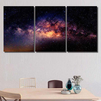 Milky Way Galaxy Star Space Dust 2 1 Galaxy Sky and Space Multi Piece Panel Canvas Home Decor Housewarming Gift Ideas Poster Canvas Gallery Prints
