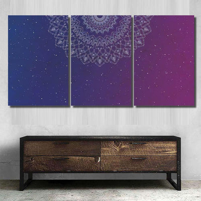 Mandala Colorful Galaxy Style Backdrop Ancient Galaxy Sky and Space Multi Piece Panel Canvas Home Decor Housewarming Gift Ideas Poster Canvas Gallery Prints