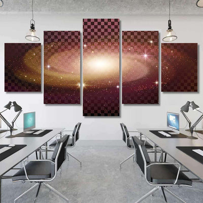 Realistic Milky Way Spiral Galaxy Stars Galaxy Sky and Space Multi Piece Panel Canvas Home Decor Housewarming Gift Ideas Poster Canvas Gallery Prints