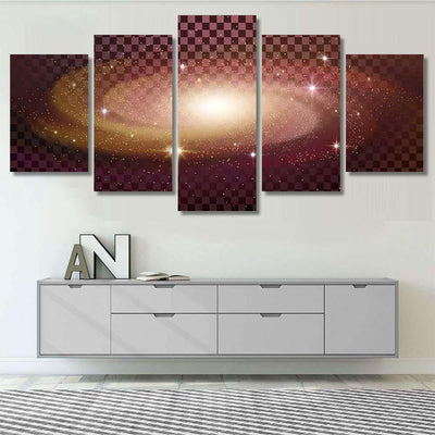 Realistic Milky Way Spiral Galaxy Stars Galaxy Sky and Space Multi Piece Panel Canvas Home Decor Housewarming Gift Ideas Poster Canvas Gallery Prints