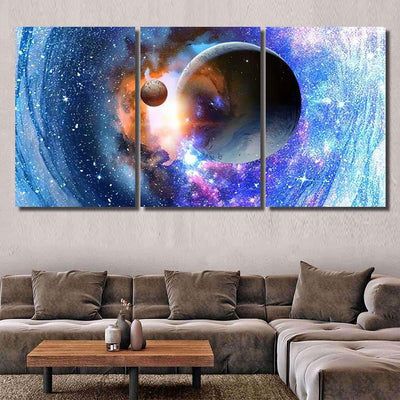 Space Planets Nebula Galaxy Sky and Space Multi Piece Panel Canvas Home Decor Housewarming Gift Ideas Poster Canvas Gallery Prints
