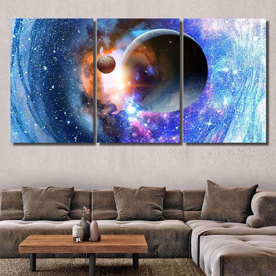 Space Planets Nebula Galaxy Sky and Space Multi Piece Panel Canvas Home Decor Housewarming Gift Ideas Poster Canvas Gallery Prints