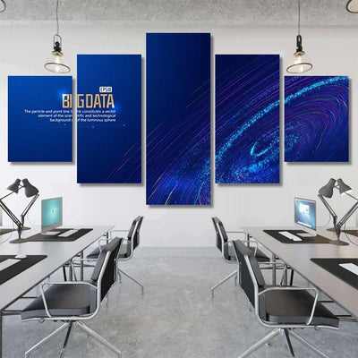 Network Technology Big Data Background Constructed Galaxy Sky and Space Multi Piece Panel Canvas Home Decor Housewarming Gift Ideas Poster Canvas Gallery Prints