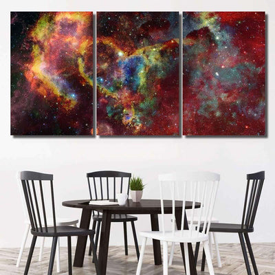 Nebula Stars Outer Space Abstract Sky Galaxy Sky and Space Multi Piece Panel Canvas Home Decor Housewarming Gift Ideas Poster Canvas Gallery Prints