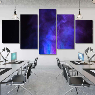 Multicolor Powder Explosion On Black Background 2 Galaxy Sky and Space Multi Piece Panel Canvas Home Decor Housewarming Gift Ideas Poster Canvas Gallery Prints