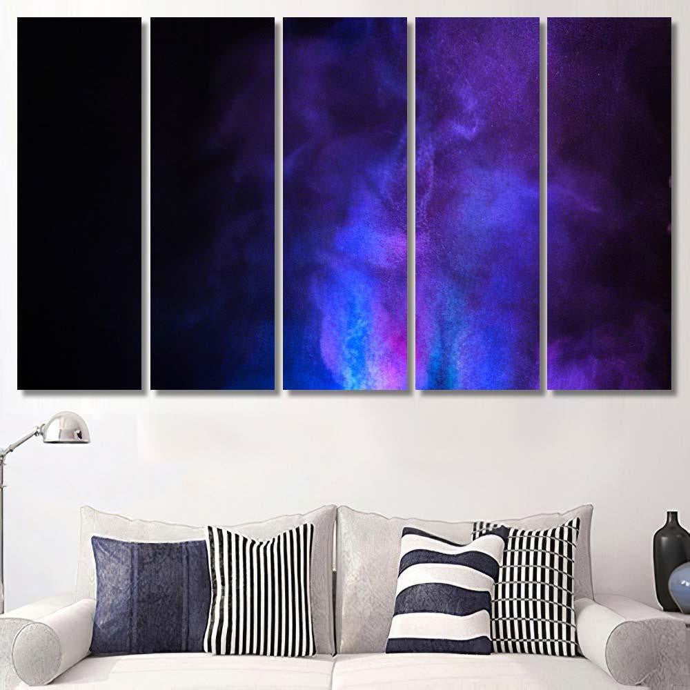 Multicolor Powder Explosion On Black Background 2 Galaxy Sky and Space Multi Piece Panel Canvas Home Decor Housewarming Gift Ideas Poster Canvas Gallery Prints