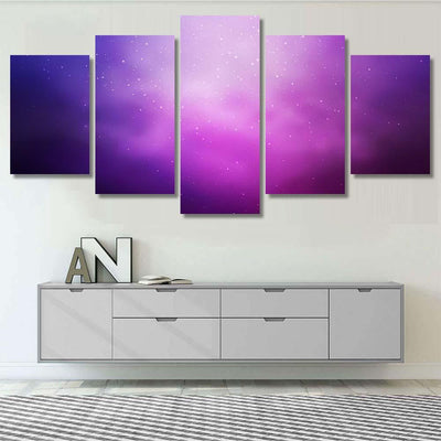 Light Purple Pink Vector Cover Astronomical Galaxy Sky and Space Multi Piece Panel Canvas Home Decor Housewarming Gift Ideas Poster Canvas Gallery Prints