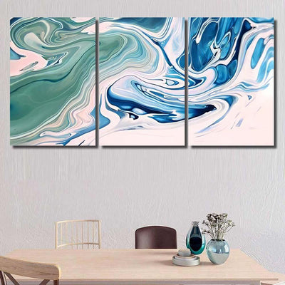 Pink Green Blue Marble Galaxy Sky and Space Multi Piece Panel Canvas Home Decor Housewarming Gift Ideas Poster Canvas Gallery Prints