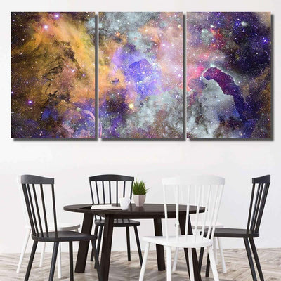 Nebula Galaxy Space Elements This Image 3 Galaxy Sky and Space Multi Piece Panel Canvas Home Decor Housewarming Gift Ideas Poster Canvas Gallery Prints