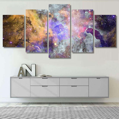 Nebula Galaxy Space Elements This Image 3 Galaxy Sky and Space Multi Piece Panel Canvas Home Decor Housewarming Gift Ideas Poster Canvas Gallery Prints
