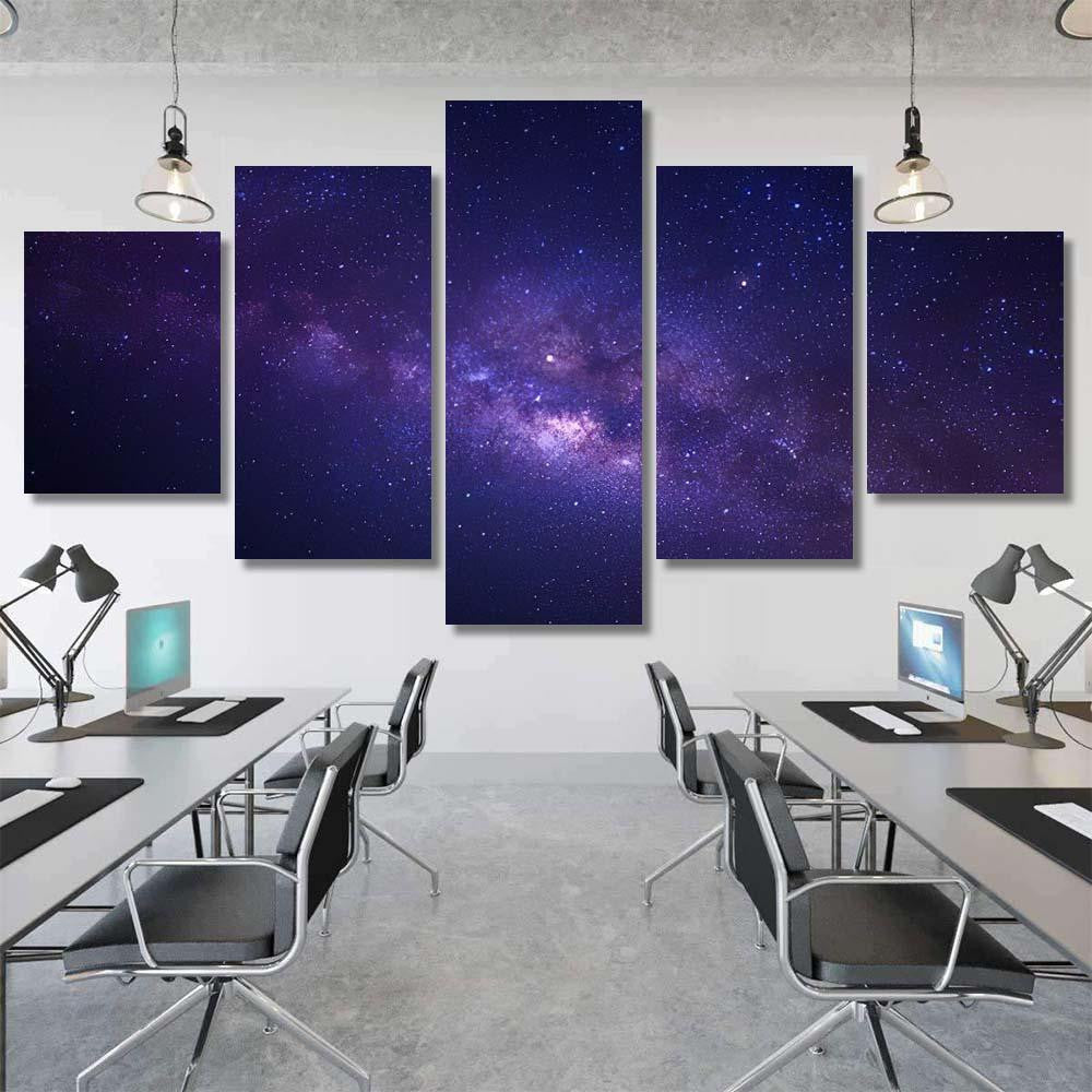 Milky Way Galaxy Stars Space Dust 11 1 Galaxy Sky and Space Multi Piece Panel Canvas Home Decor Housewarming Gift Ideas Poster Canvas Gallery Prints
