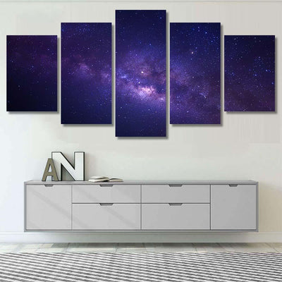 Milky Way Galaxy Stars Space Dust 11 1 Galaxy Sky and Space Multi Piece Panel Canvas Home Decor Housewarming Gift Ideas Poster Canvas Gallery Prints