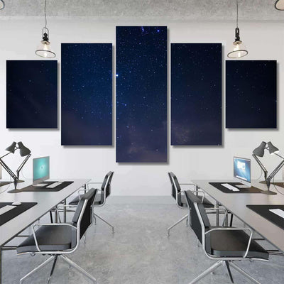 Landscape Night Sky 3 Galaxy Sky and Space Multi Piece Panel Canvas Home Decor Housewarming Gift Ideas Poster Canvas Gallery Prints