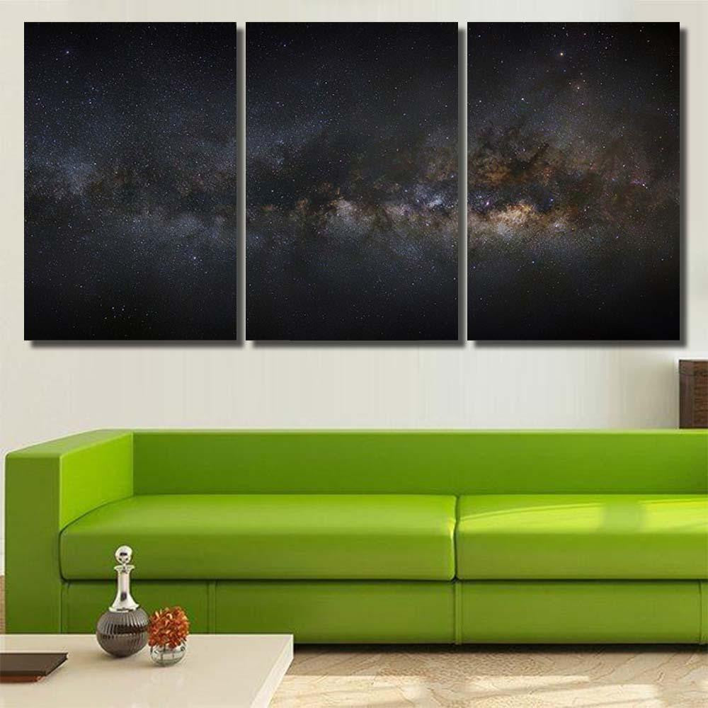 Panorama Milky Way Galaxy Stars Space 1 1 Galaxy Sky and Space Multi Piece Panel Canvas Home Decor Housewarming Gift Ideas Poster Canvas Gallery Prints