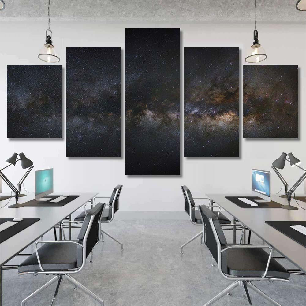 Panorama Milky Way Galaxy Stars Space 1 1 Galaxy Sky and Space Multi Piece Panel Canvas Home Decor Housewarming Gift Ideas Poster Canvas Gallery Prints