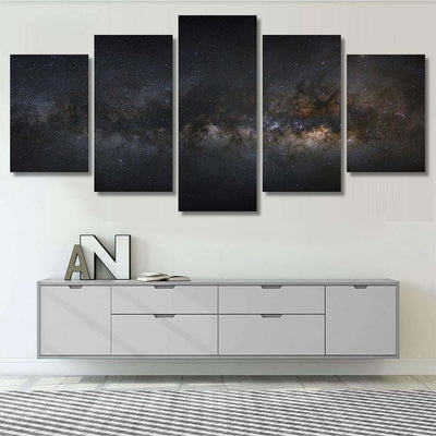 Panorama Milky Way Galaxy Stars Space 1 1 Galaxy Sky and Space Multi Piece Panel Canvas Home Decor Housewarming Gift Ideas Poster Canvas Gallery Prints