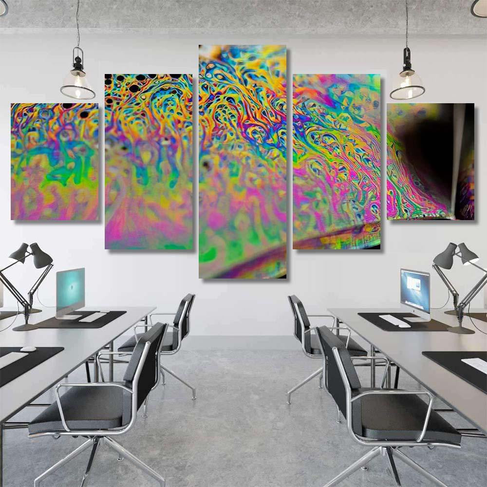 Psychedelic Abstract Planet Soap Bubble Light 26 Galaxy Sky and Space Multi Piece Panel Canvas Home Decor Housewarming Gift Ideas Poster Canvas Gallery Prints