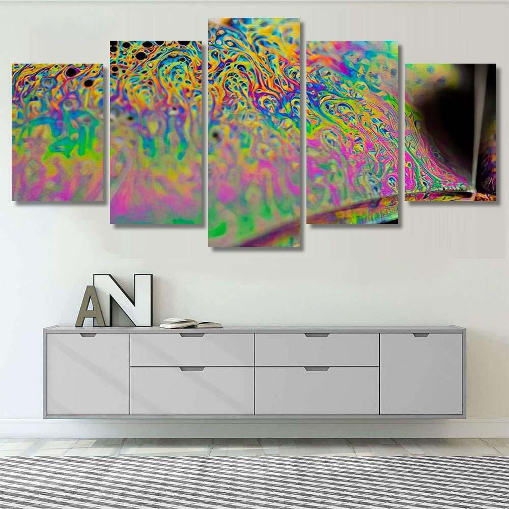 Psychedelic Abstract Planet Soap Bubble Light 26 Galaxy Sky and Space Multi Piece Panel Canvas Home Decor Housewarming Gift Ideas Poster Canvas Gallery Prints