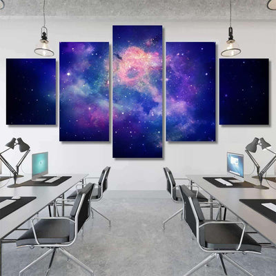 Nebula Galaxies Deep Space Elements This 2 Galaxy Sky and Space Multi Piece Panel Canvas Home Decor Housewarming Gift Ideas Poster Canvas Gallery Prints