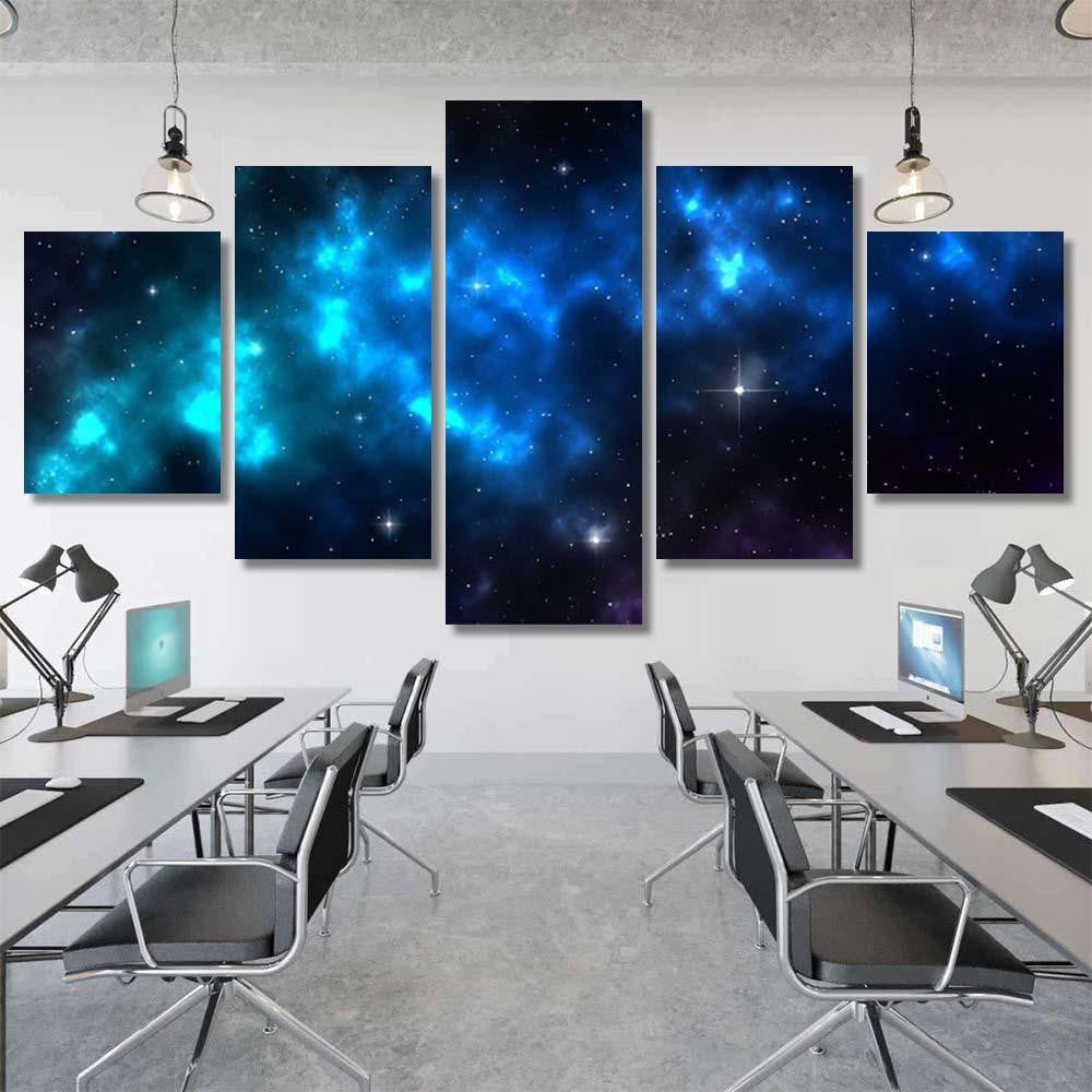 Space Galaxy Background Shining Stars Nebul A6 Galaxy Sky and Space Multi Piece Panel Canvas Home Decor Housewarming Gift Ideas Poster Canvas Gallery Prints