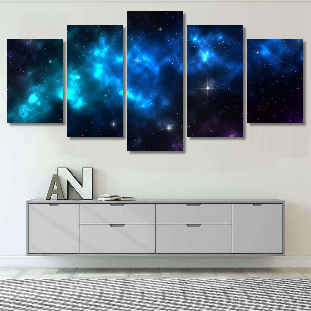 Space Galaxy Background Shining Stars Nebul A6 Galaxy Sky and Space Multi Piece Panel Canvas Home Decor Housewarming Gift Ideas Poster Canvas Gallery Prints