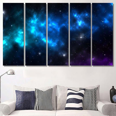 Space Galaxy Background Shining Stars Nebul A6 Galaxy Sky and Space Multi Piece Panel Canvas Home Decor Housewarming Gift Ideas Poster Canvas Gallery Prints