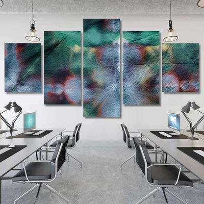 Neon Extraterrestrial Tie Dye Coral Space Galaxy Sky and Space Multi Piece Panel Canvas Home Decor Housewarming Gift Ideas Poster Canvas Gallery Prints