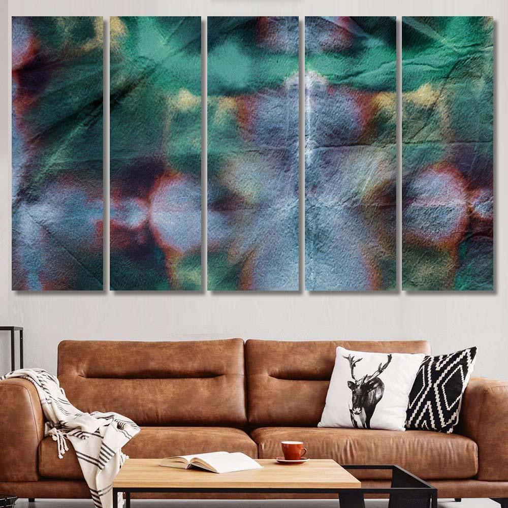 Neon Extraterrestrial Tie Dye Coral Space Galaxy Sky and Space Multi Piece Panel Canvas Home Decor Housewarming Gift Ideas Poster Canvas Gallery Prints