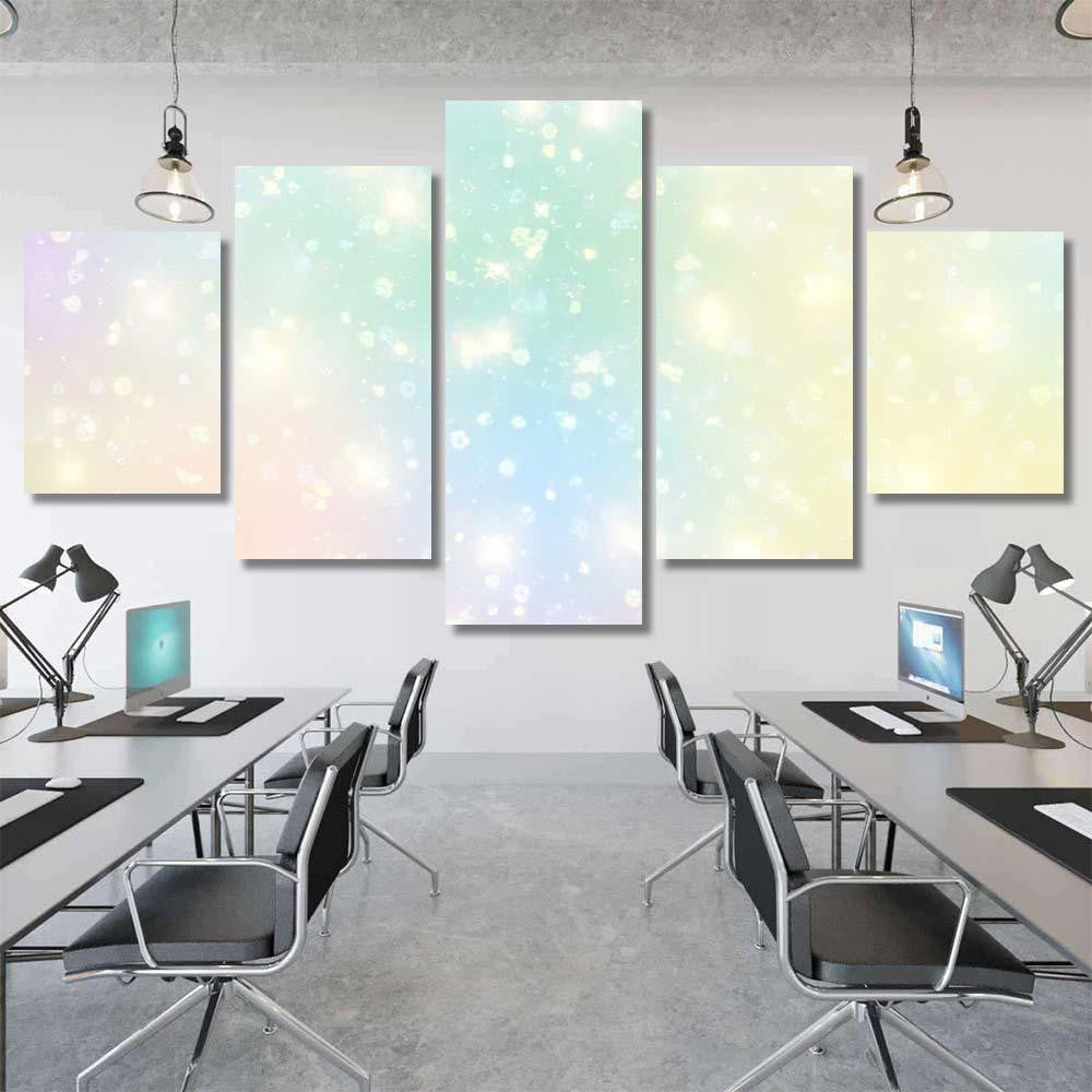 Illustration Galaxy Fantasy Background Pastel Color Galaxy Sky and Space Multi Piece Panel Canvas Home Decor Housewarming Gift Ideas Poster Canvas Gallery Prints