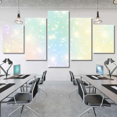 Illustration Galaxy Fantasy Background Pastel Color Galaxy Sky and Space Multi Piece Panel Canvas Home Decor Housewarming Gift Ideas Poster Canvas Gallery Prints