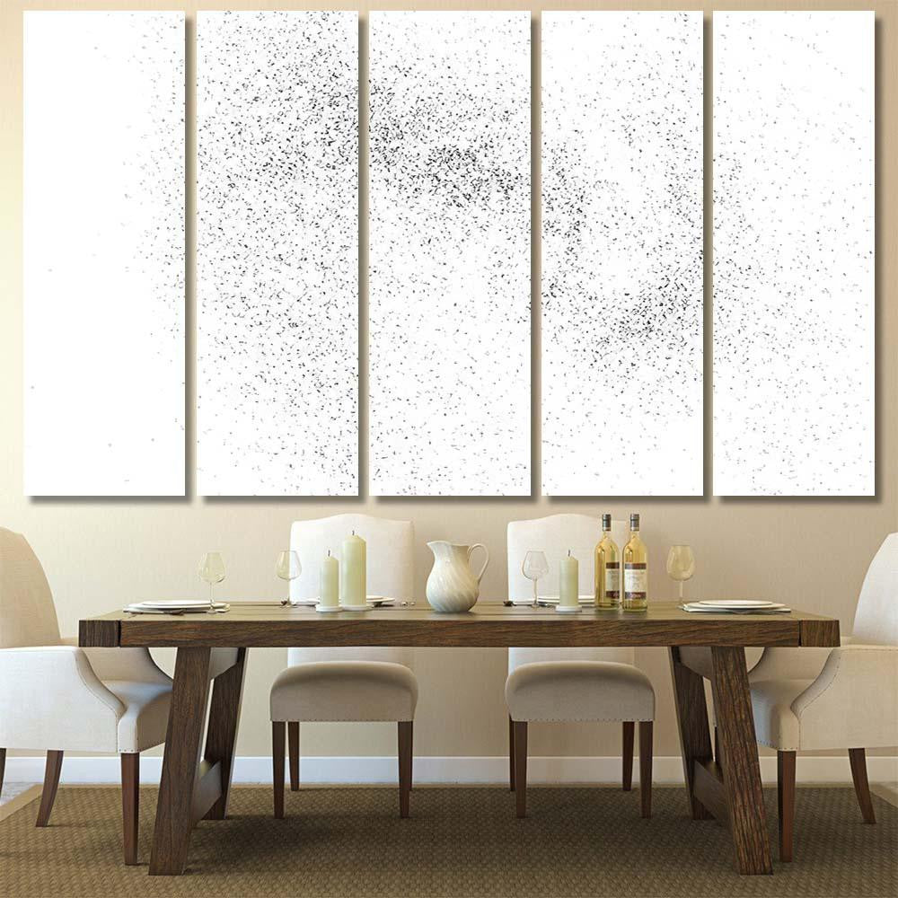 Grainy Abstract Texture On White Background 1 Galaxy Sky and Space Multi Piece Panel Canvas Home Decor Housewarming Gift Ideas Poster Canvas Gallery Prints