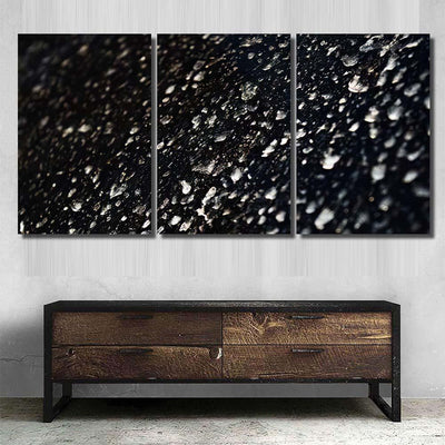 Monochrome Texture Black Background White Dust Galaxy Sky and Space Multi Piece Panel Canvas Home Decor Housewarming Gift Ideas Poster Canvas Gallery Prints