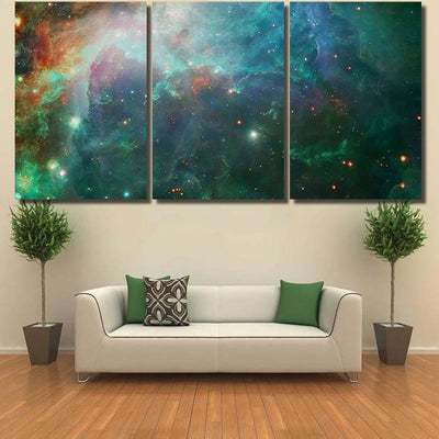 Outer Space Art Starfield Awesome Nebulae Galaxy Sky and Space Multi Piece Panel Canvas Home Decor Housewarming Gift Ideas Poster Canvas Gallery Prints