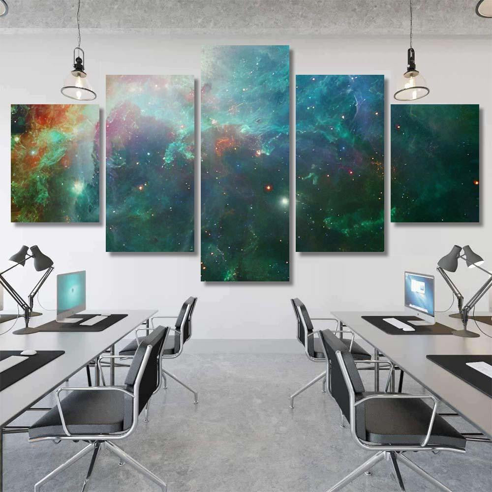 Outer Space Art Starfield Awesome Nebulae Galaxy Sky and Space Multi Piece Panel Canvas Home Decor Housewarming Gift Ideas Poster Canvas Gallery Prints