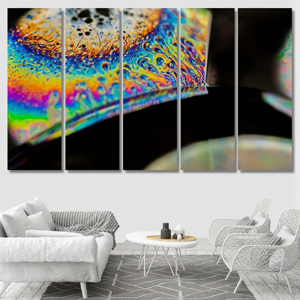 Psychedelic Abstract Planet Soap Bubble Light 30 Galaxy Sky and Space Multi Piece Panel Canvas Home Decor Housewarming Gift Ideas Poster Canvas Gallery Prints