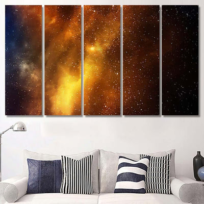 Night Sky Stars Nebul A1  1 Galaxy Sky and Space Multi Piece Panel Canvas Home Decor Housewarming Gift Ideas Poster Canvas Gallery Prints