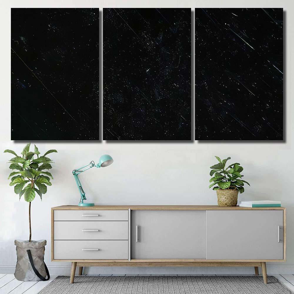 Noise Black Background Overlay Abstract Film 3 Galaxy Sky and Space Multi Piece Panel Canvas Home Decor Housewarming Gift Ideas Poster Canvas Gallery Prints