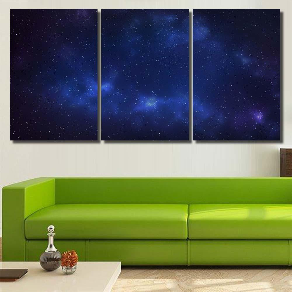Milky Way Galaxy Stars Space Background 1 Galaxy Sky and Space Multi Piece Panel Canvas Home Decor Housewarming Gift Ideas Poster Canvas Gallery Prints