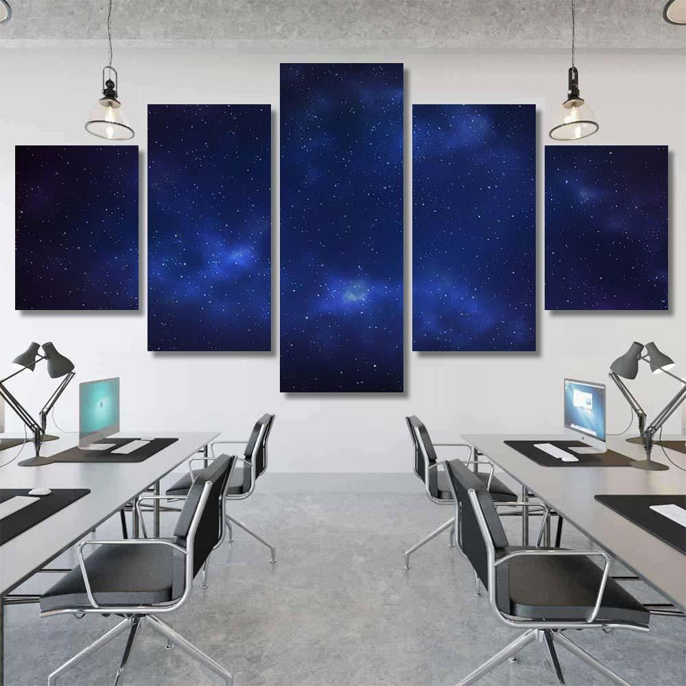 Milky Way Galaxy Stars Space Background 1 Galaxy Sky and Space Multi Piece Panel Canvas Home Decor Housewarming Gift Ideas Poster Canvas Gallery Prints